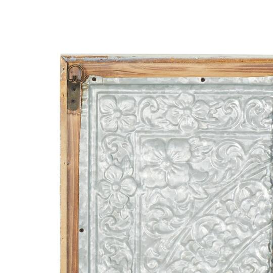 34" Brown Iron Rustic Wall Décor